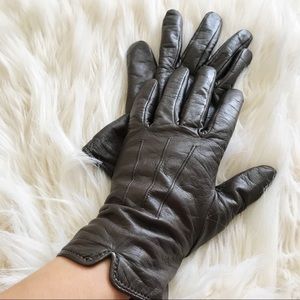 Ralph Lauren Brown Leather Gloves